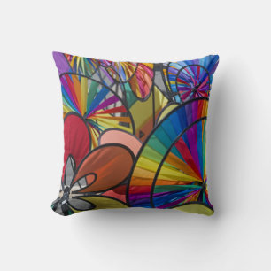 Colorful Pinwheels Pillow Kussen