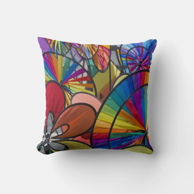 Colorful Pinwheels Pillow Kussen (Voorkant)