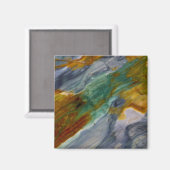 Colorful Piute Jasper Magneet (Voorkant / Achterkant)