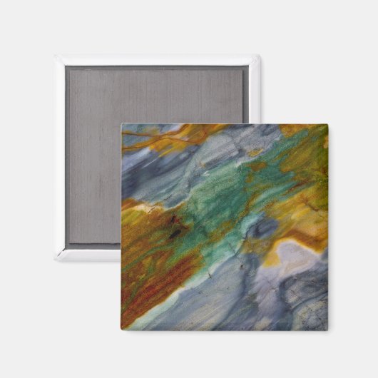 Colorful Piute Jasper Magneet (Voorkant / Achterkant)