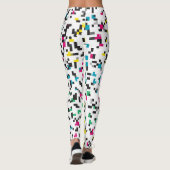 Colorful Pixel blokkeert Leggings (Achterkant)