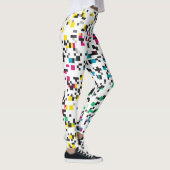 Colorful Pixel blokkeert Leggings (Rechts)