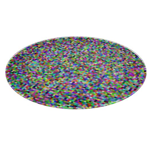 Colorful Pixel Squares Background Pattern Snijplank (Hoek)