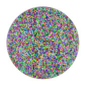 Colorful Pixel Squares Background Pattern Snijplank (Voorkant)