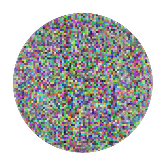 Colorful Pixel Squares Background Pattern Snijplank (Voorkant)