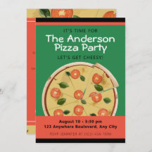 Colorful Pizza Party