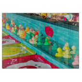 Colorful Plastic Fair Ducks Game Snijplank (Voorkant)