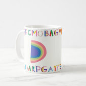 Colorful Playful Alphabet Design with Rainbow Koffiemok (Voorkant links)
