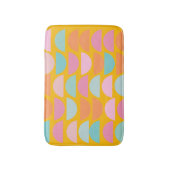 Colorful Playful Geometric Shapes in Geel Badmat (Voorkant Verticaal)