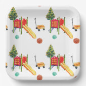 Colorful Playground Birthday Party Papieren Bordje (Voorkant)
