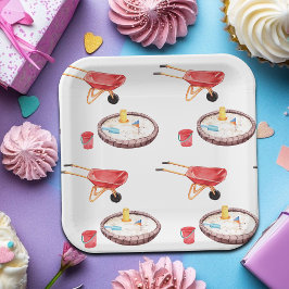 Colorful Playground Birthday Party Papieren Bordje