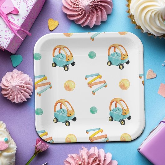 Colorful Playground Birthday Party Papieren Bordje