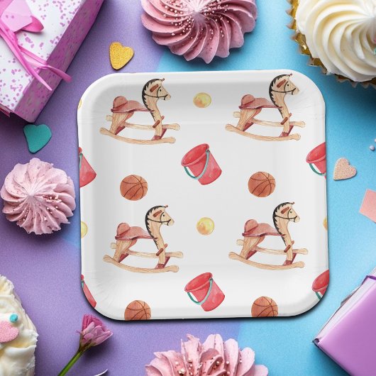 Colorful Playground Birthday Party Papieren Bordje