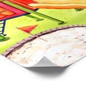 Colorful Playground Birthday Party Welcome Poster (Hoek)