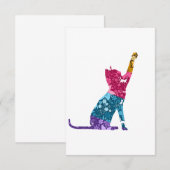 Colorful Playing Cat Kaart (Voorkant / Achterkant)