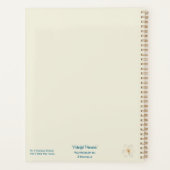 Colorful Plumeria Planner (Achterkant)