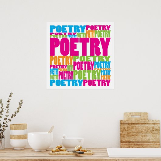 Colorful Poetry Poster (Keuken)