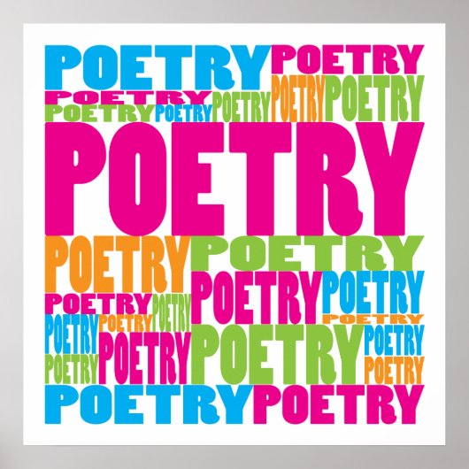 Colorful Poetry Poster (Voorkant)