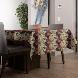 Colorful Poinsettias Pattern Holiday Tafelkleed