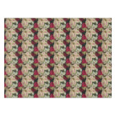 Colorful Poinsettias Pattern Holiday Tafelkleed (Voorkant (Horizontaal))
