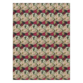 Colorful Poinsettias Pattern Holiday Tafelkleed (Voorkant)