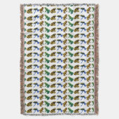 Colorful Poison Arrow Kikkers Throw Blanket Deken (Voorkant Verticaal)