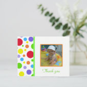 Colorful Polka-dot: Afbeelding: Hartelijk dank Briefkaart (Staand voorkant)