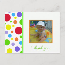 Colorful Polka-dot: Afbeelding: Hartelijk dank Briefkaart