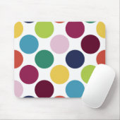 Colorful Polka Dot Bubble Persoonlijke Mousepad Muismat (Met muis)