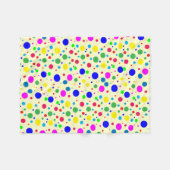 Colorful Polka Dot Bubbles Fleece Blanket Deken (Voorkant (Horizontaal))