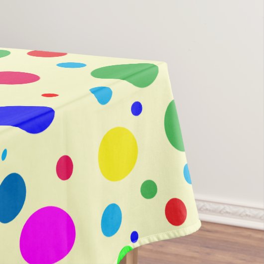 Colorful Polka Dot Bubbles Tablecloth Tafelkleed (Voorbeeld)