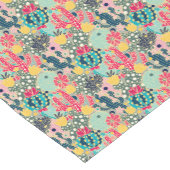 Colorful Polka Dot Cactus Pattern Korte Tafelloper (Hoek)