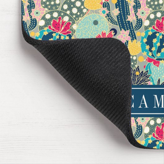 Colorful Polka Dot Cactus Pattern Muismat (Hoek)