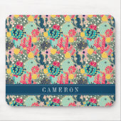 Colorful Polka Dot Cactus Pattern Muismat (Voorkant)