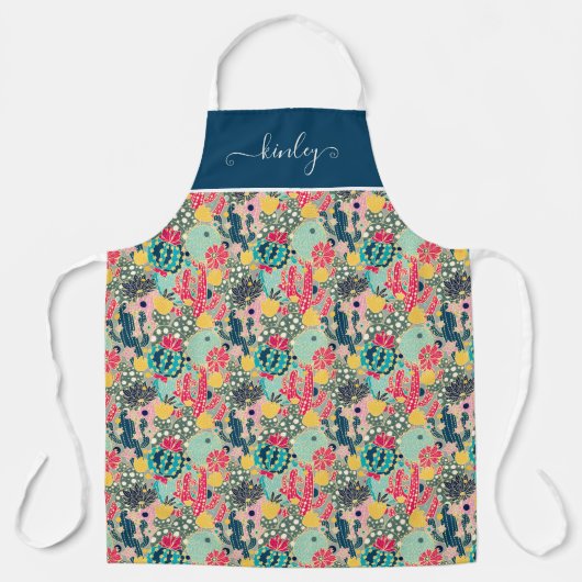 Colorful Polka Dot Cactus Pattern Schort (Voorkant)