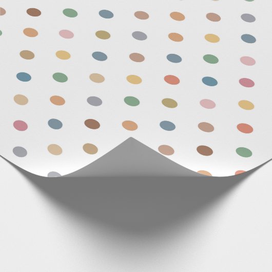 Colorful Polka Dot Cadeaupapier (Hoek)