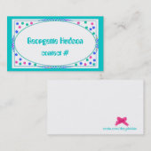 Colorful Polka Dot Calling Card Sjabloon Contactkaartje (Voorkant / Achterkant)