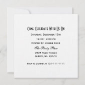 Colorful Polka Dot : Carousel Party Invitation Kaart (Achterkant)