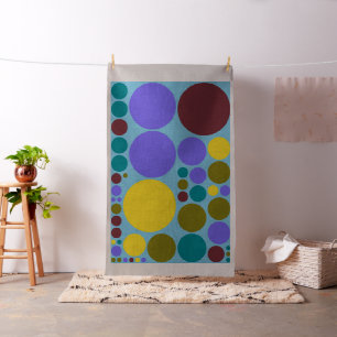 Colorful Polka Dot Circles Pattern #12 Stof