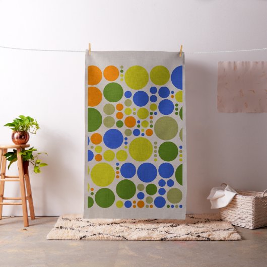 Colorful Polka Dot Circles Pattern #15 Stof (Voorbeeld)