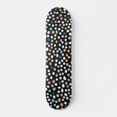 Colorful Polka Dot Confetti Pattern  Persoonlijk Skateboard (Voorkant)