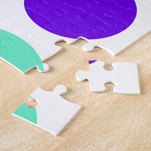 Colorful Polka Dot Elephant Puzzle Legpuzzel (Zijkant)