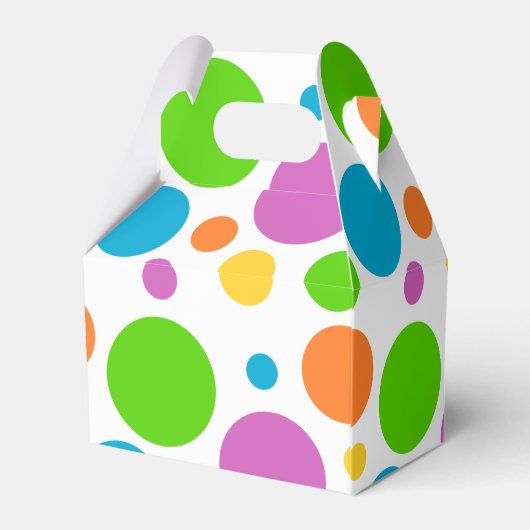 Colorful Polka-dot Favor Box Bedankdoosjes (Achterkant)