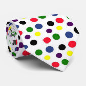 Colorful Polka Dot Fun Stropdas (Opgerold)
