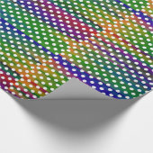 Colorful Polka Dot Pattern Cadeaupapier (Hoek)