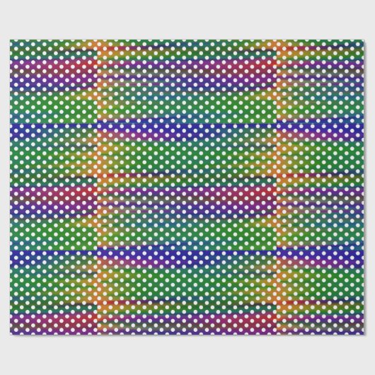 Colorful Polka Dot Pattern Cadeaupapier (Vlak)