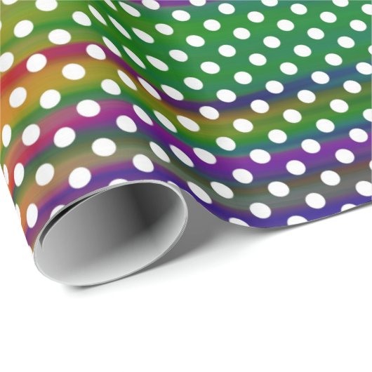 Colorful Polka Dot Pattern Cadeaupapier (Rol Hoek)