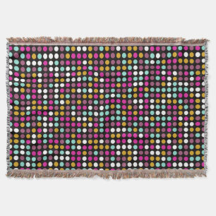 Colorful Polka Dot Pattern Deken