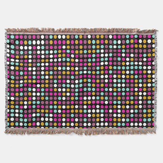 Colorful Polka Dot Pattern Deken (Voorkant)