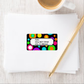 Colorful Polka Dot Pattern Etiket (Insitu)